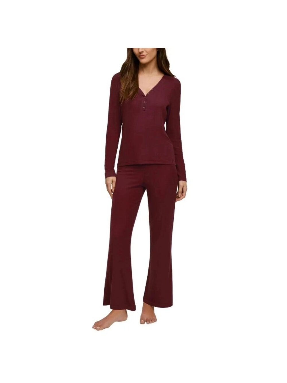 NWT Banana Republic Women's XXL Red 2-Piece Rib Lounge Set Modal Blend
